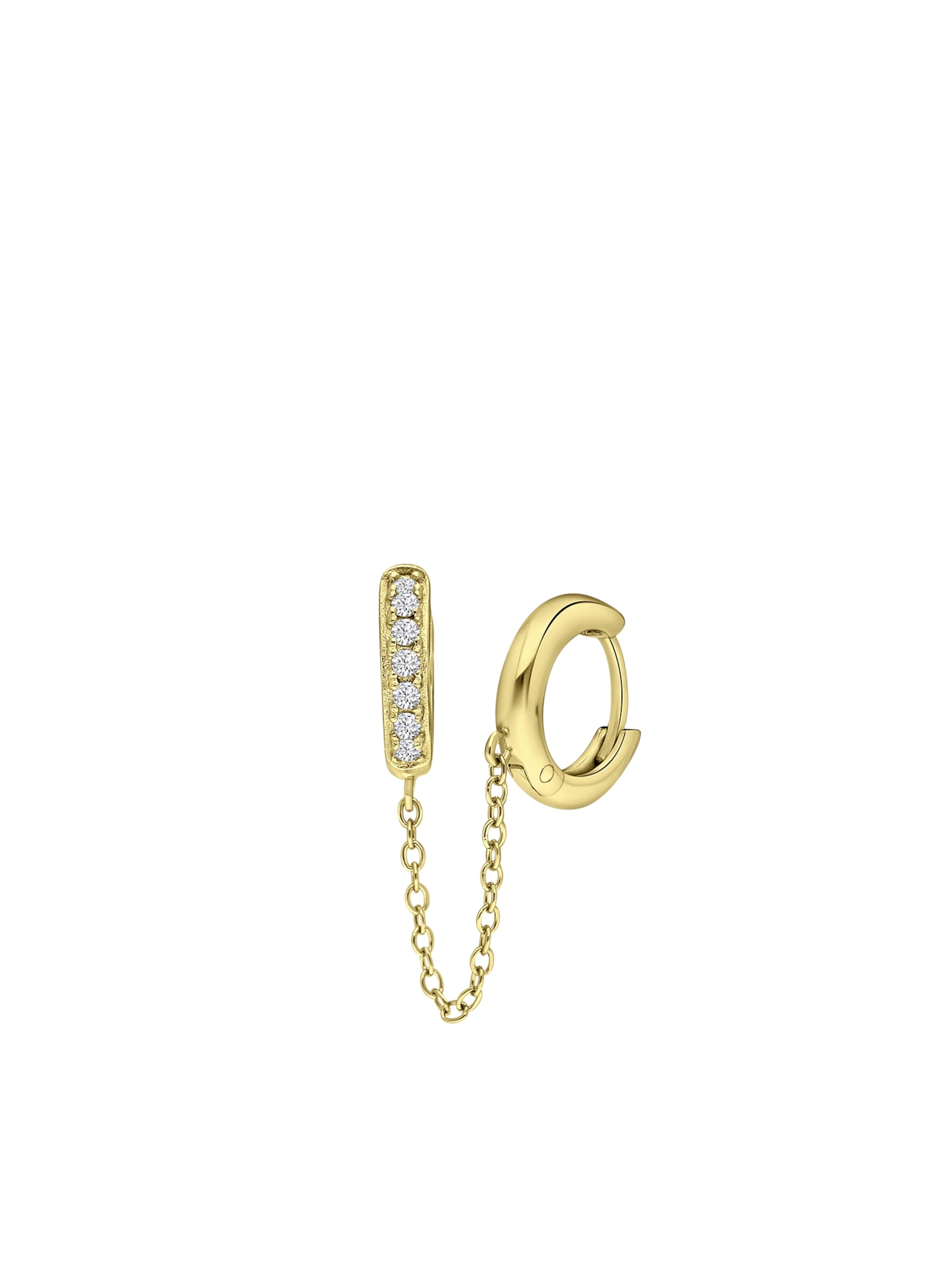 Lucardi Earrings in Gold: front