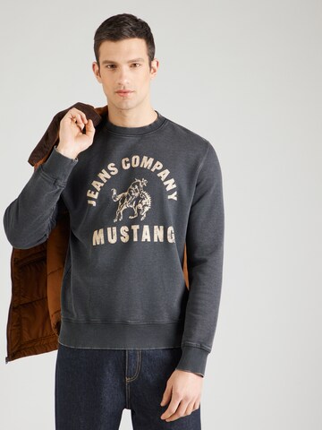 MUSTANG Sweatshirt 'Clio' in Black: front