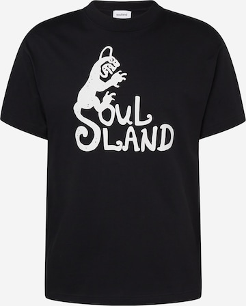 Tricou 'Spring Devil' de la Soulland pe negru: față