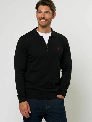 U.S. POLO ASSN. Neulepaita 'Rocky' värissä musta: etupuoli