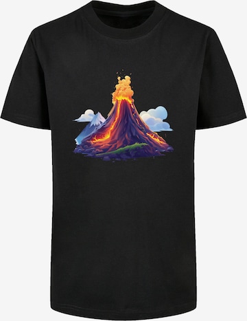 F4NT4STIC Shirt 'Vulkanausbruch' in Zwart: voorkant