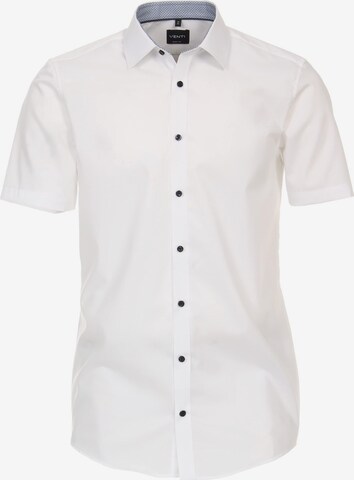 VENTI Slim fit Button Up Shirt in White: front