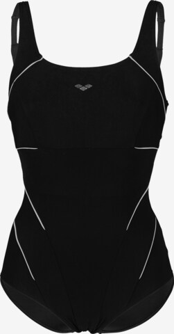 ARENA Bralette Shaping Swimsuit 'BODYLIFT JEWEL LOW C CUP' in Black: front