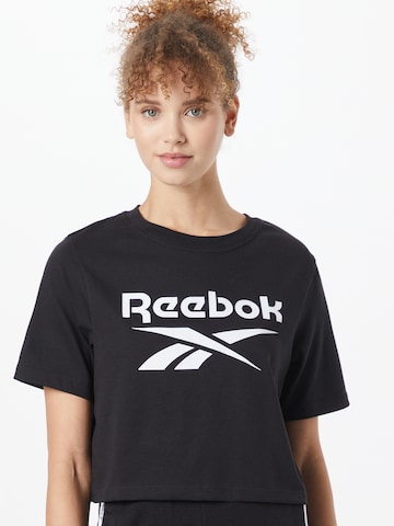 melns Reebok T-Krekls