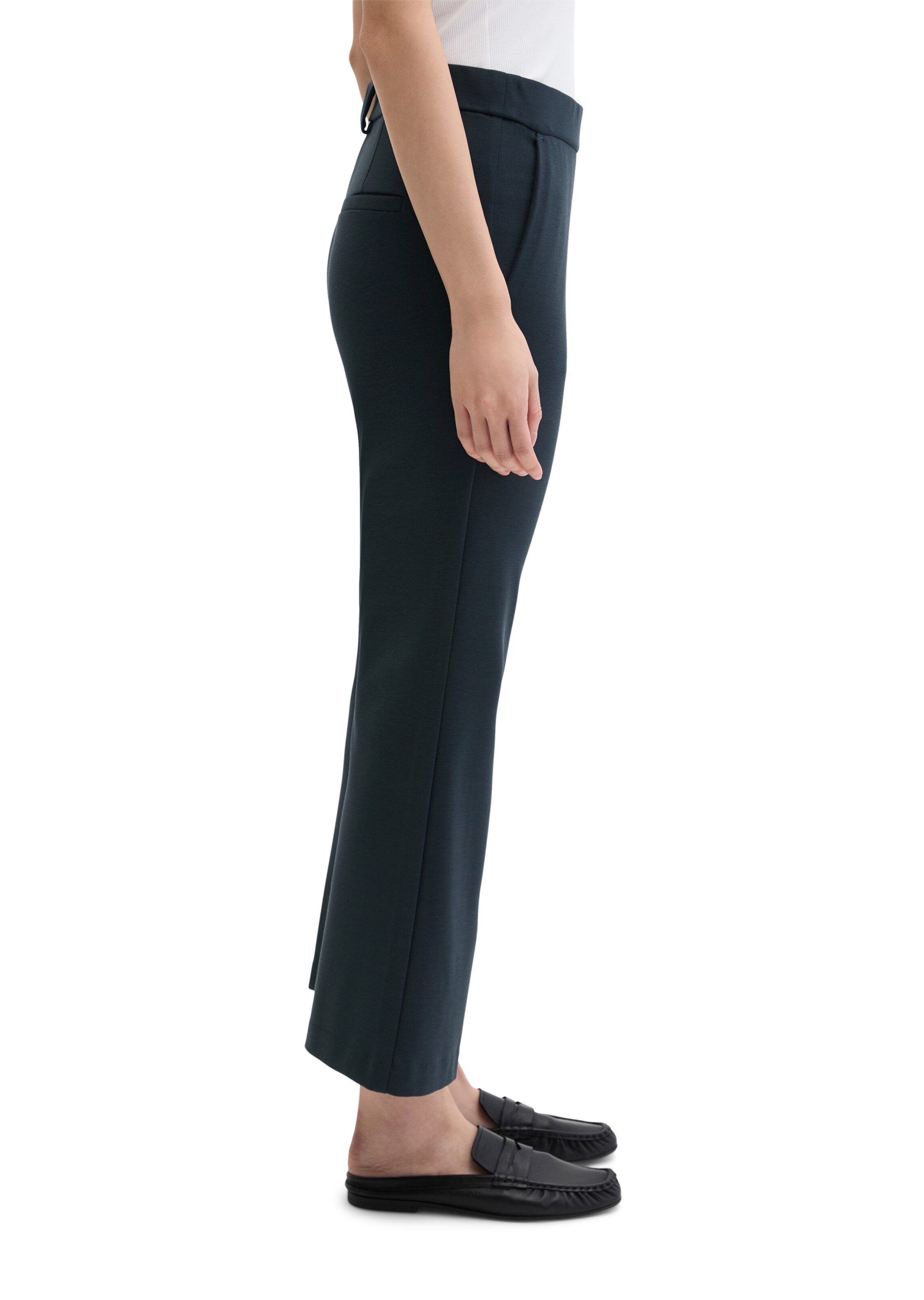 Marc O'Polo Flared Broek 'Marthe' in Blauw