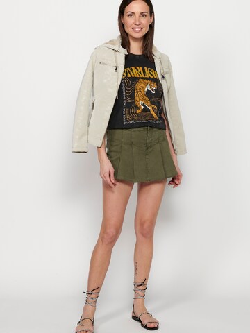 KOROSHI Übergangsjacke in Beige
