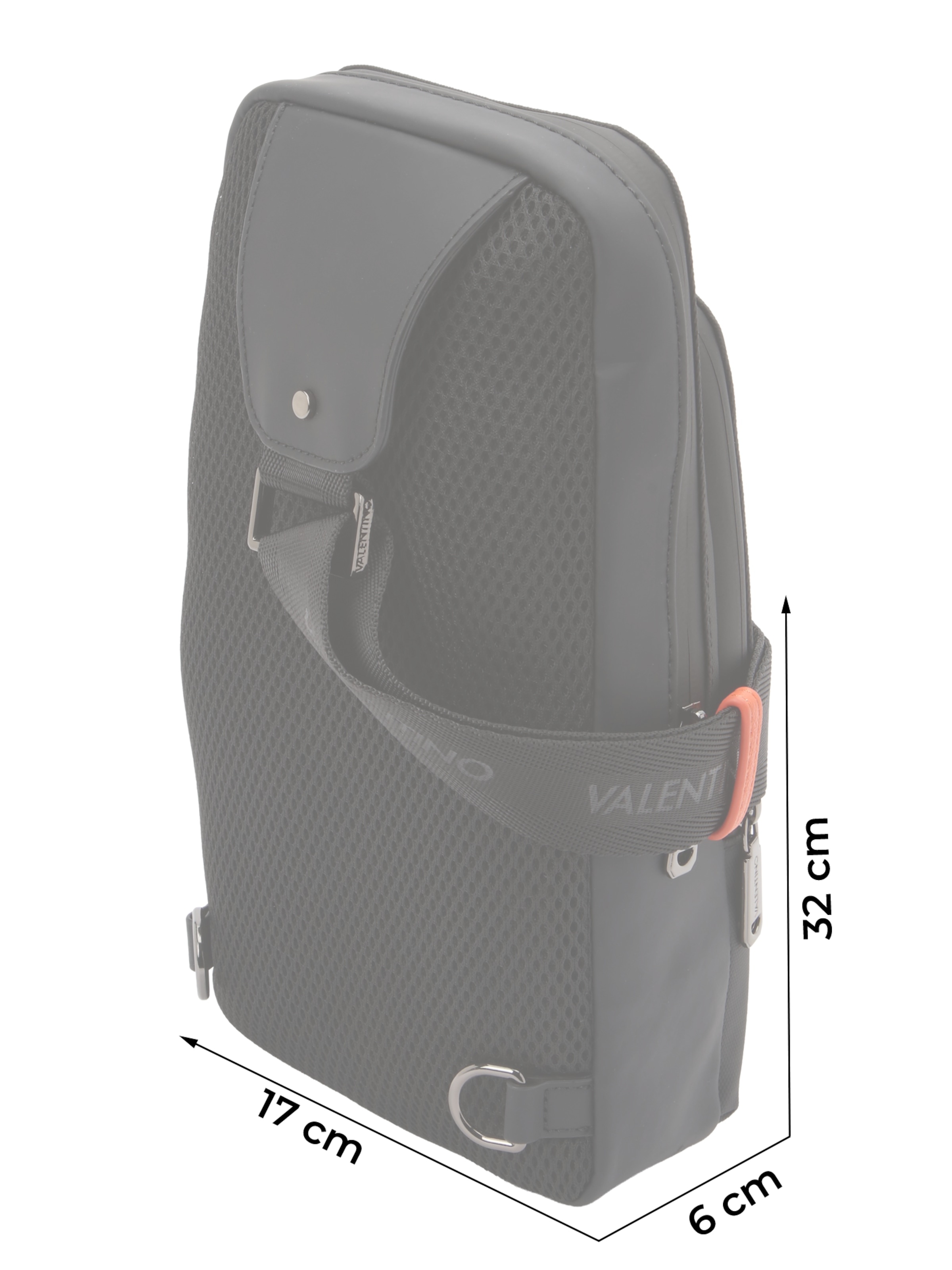 VALENTINO Τσάντα ώμου 'Dragonhawk' σε μαύρο