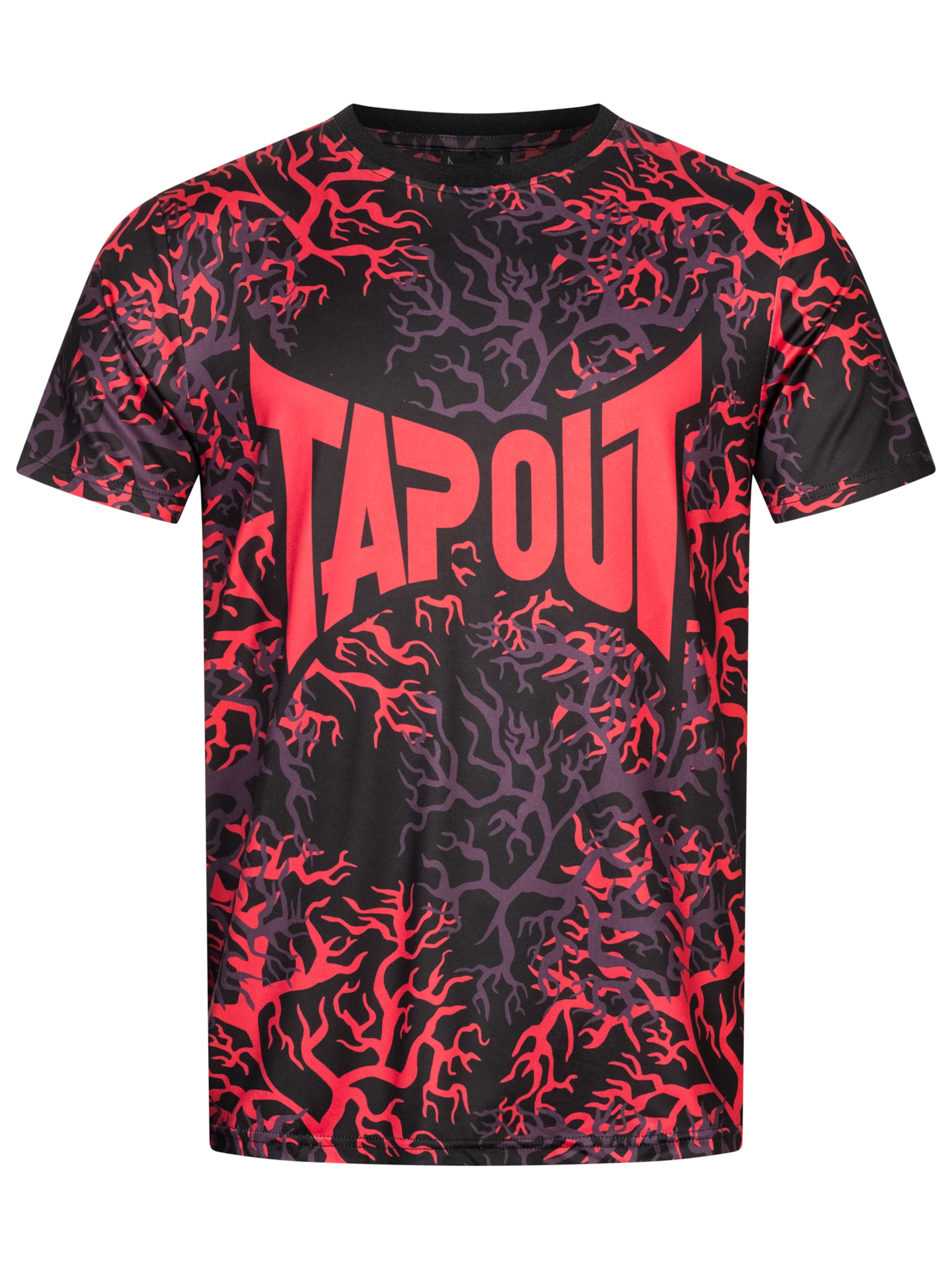 Tapout Функционална тениска 'Rootstock' в червено: отпред