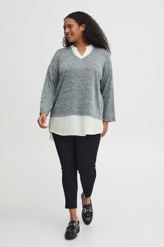 Fransa Curve Pullover 'REXAN' in Grau