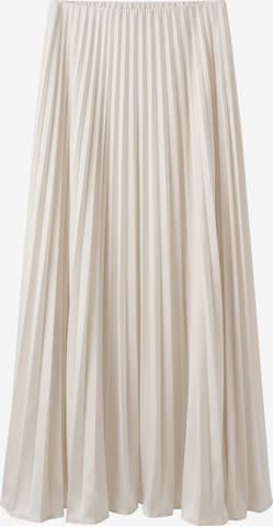 TorWeit Skirt 'PLISSEE ROCK' in Beige: front