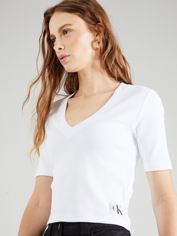 Calvin Klein Jeans T-shirt i vit