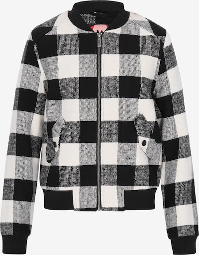 Demisezoninė striukė iš myMo ROCKS, spalva – juoda / balkšva, Prekių apžvalga