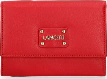 Portamonete 'Portafoglio donna Lancetti vera pelle bottone pressione' di Lancetti in rosso: frontale