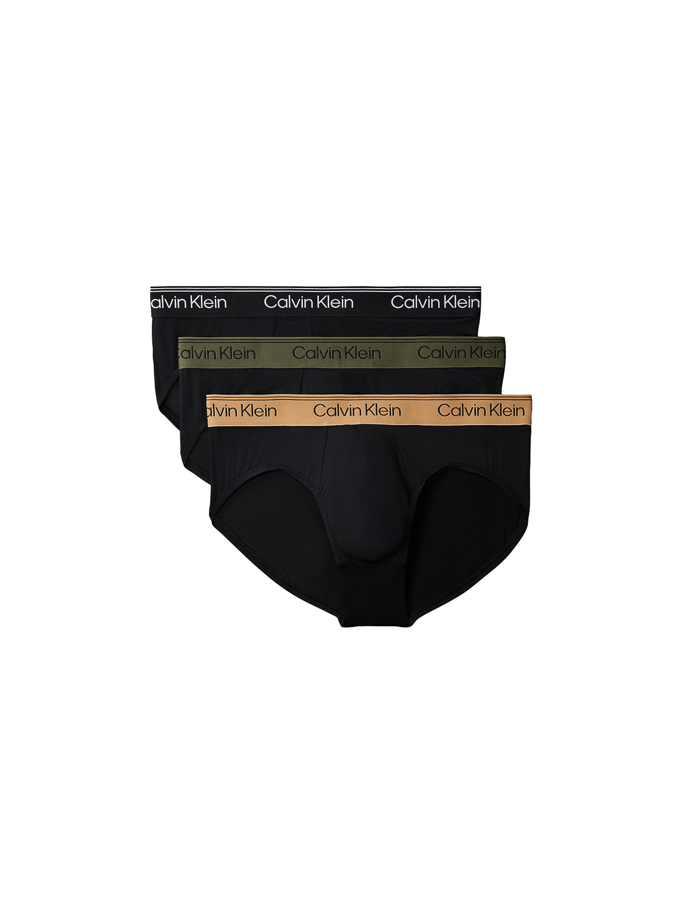 Slip Calvin Klein en noir : devant