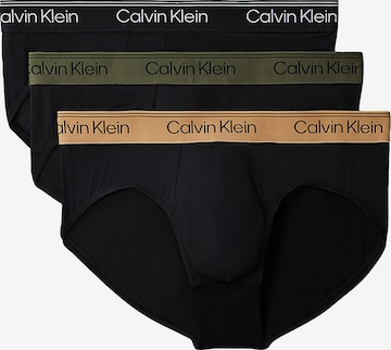 Slip Calvin Klein en noir : devant