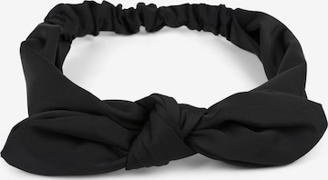 styleBREAKER Haarschmuck 'Einfarbiges Haarband mit Schleife' in Schwarz: Vorderseite