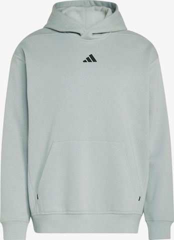 ADIDAS PERFORMANCE Športová mikina - Zelená: predná strana