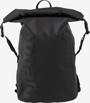 ARENA Sports backpack 'DRY BIG LOGO' in Black: front