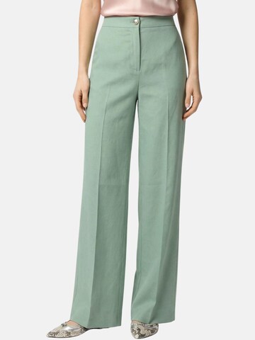 PINKO Regular Byxa 'PINKO JACOPONE PANTALONE LINO STRETCH PANTALONE' i grön: framsida