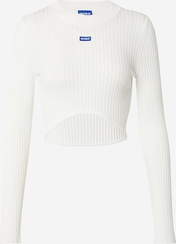 HUGO Sweater 'Succorie_B' in White: front