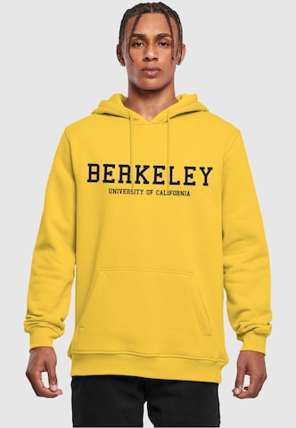 Merchcode Sweatshirt 'Berkeley University' in Gelb: Vorderseite
