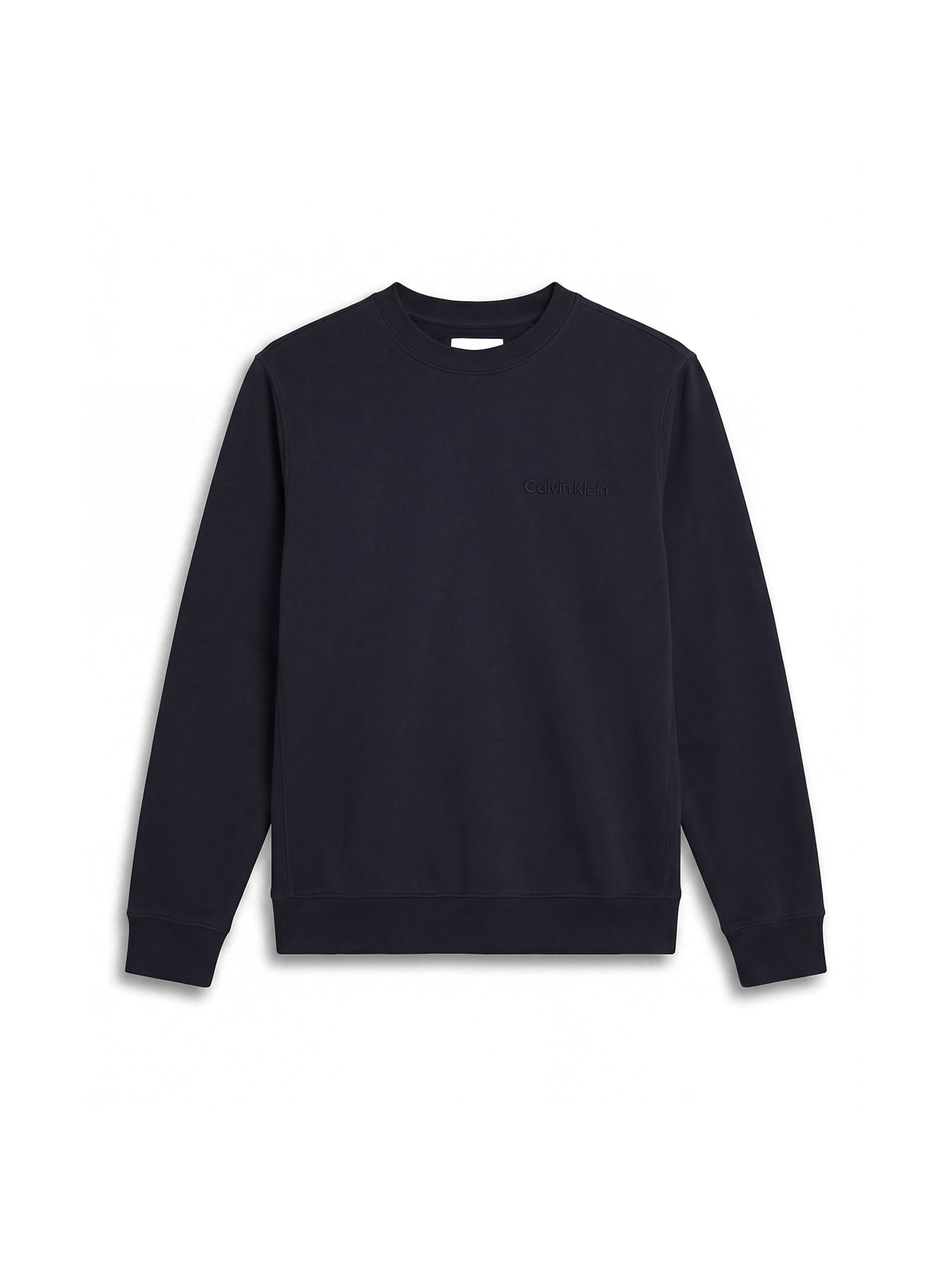 Sweat-shirt Calvin Klein en bleu : devant