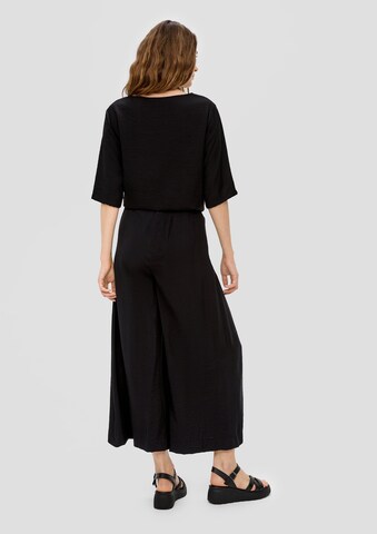 s.Oliver Wide leg Broek in Zwart