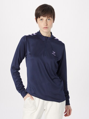 Hummel Sportsweatshirt 'Staltic' in Blau: Vorderseite