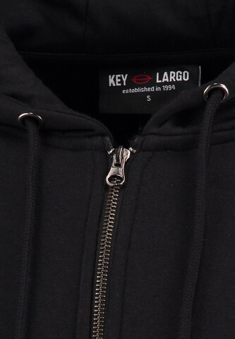 Key Largo Sweatvest ' CONFIDENCE ' in Zwart