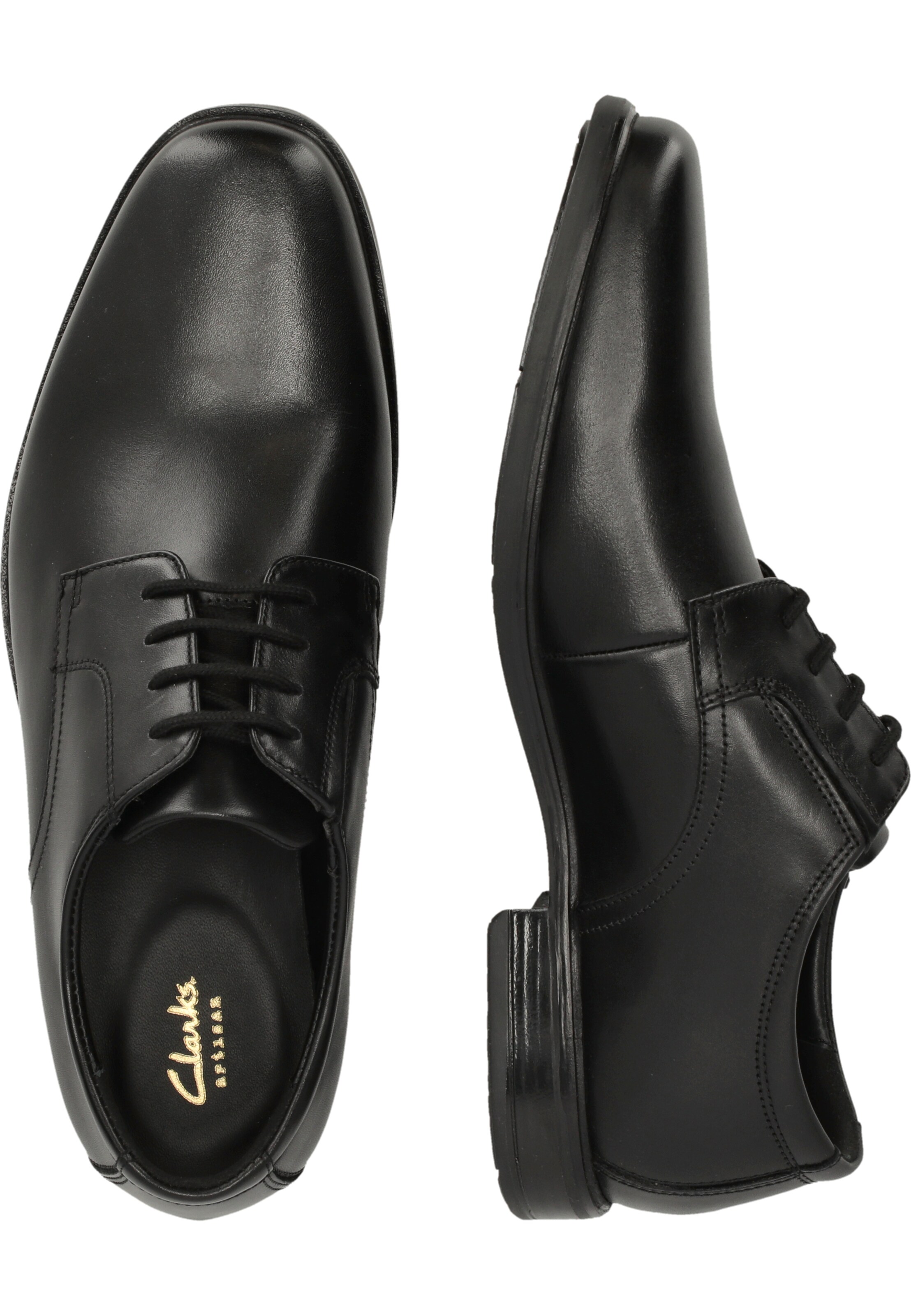 CLARKS Schnürschuhe 'Howard Walk' in Schwarz