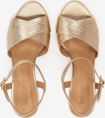 Kazar Sandals in Gold