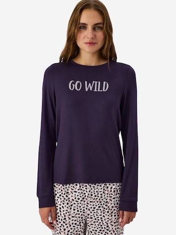 Chemise de nuit 'Lounge-Oberteile' Penti en violet : devant