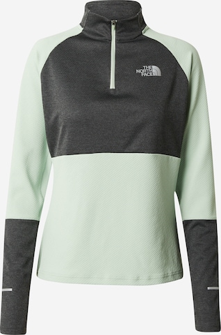 THE NORTH FACE Funkcionalna majica 'RUN' | zelena barva: sprednja stran