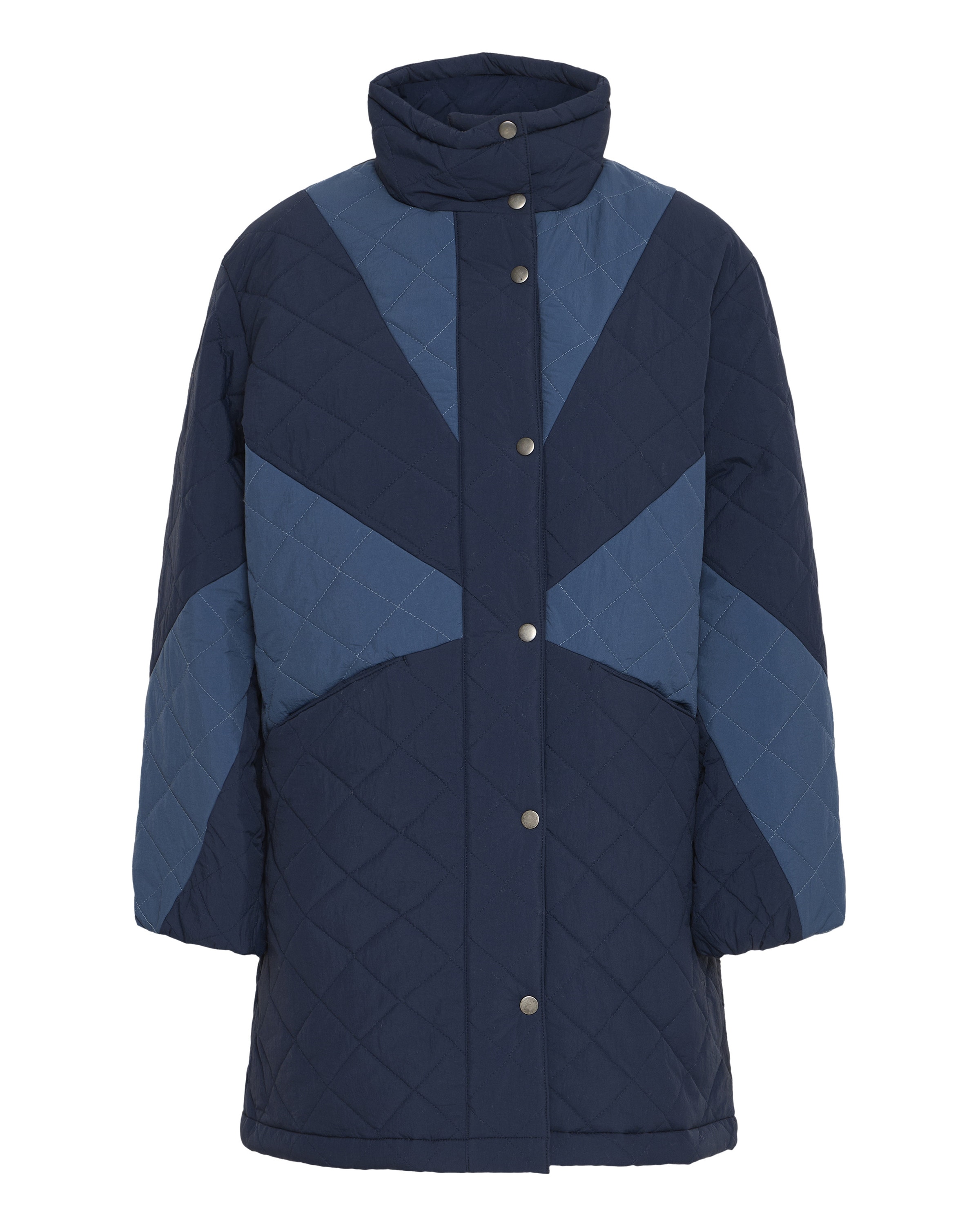 b.young Vinterfrakke 'BYBocci' i blå: forside