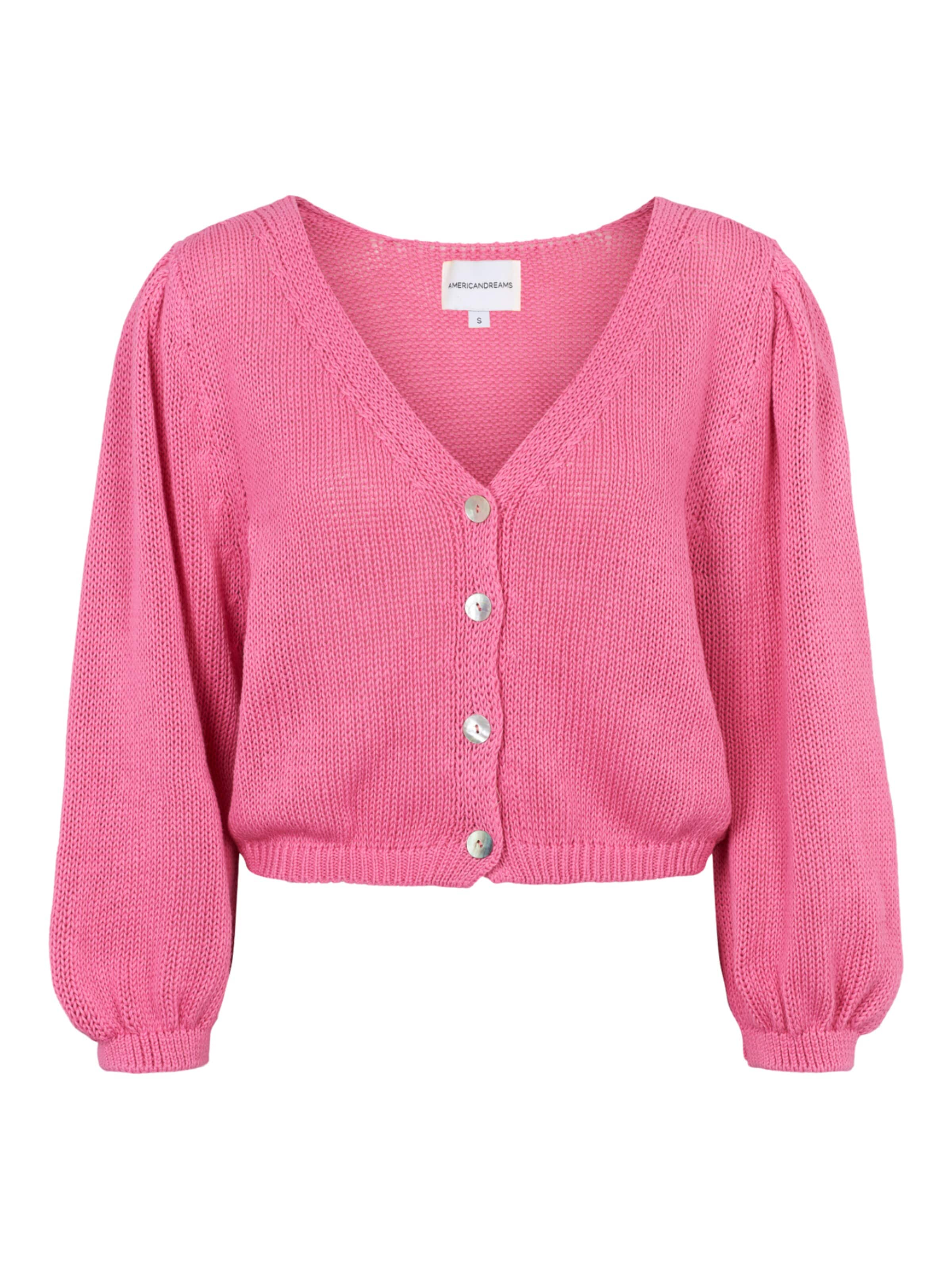 americandreams Cardigan 'Manda' i pink: forside