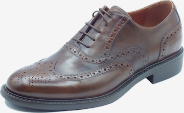 Chaussure à lacets 'Delavato Col.' Nero Giardini en marron : devant