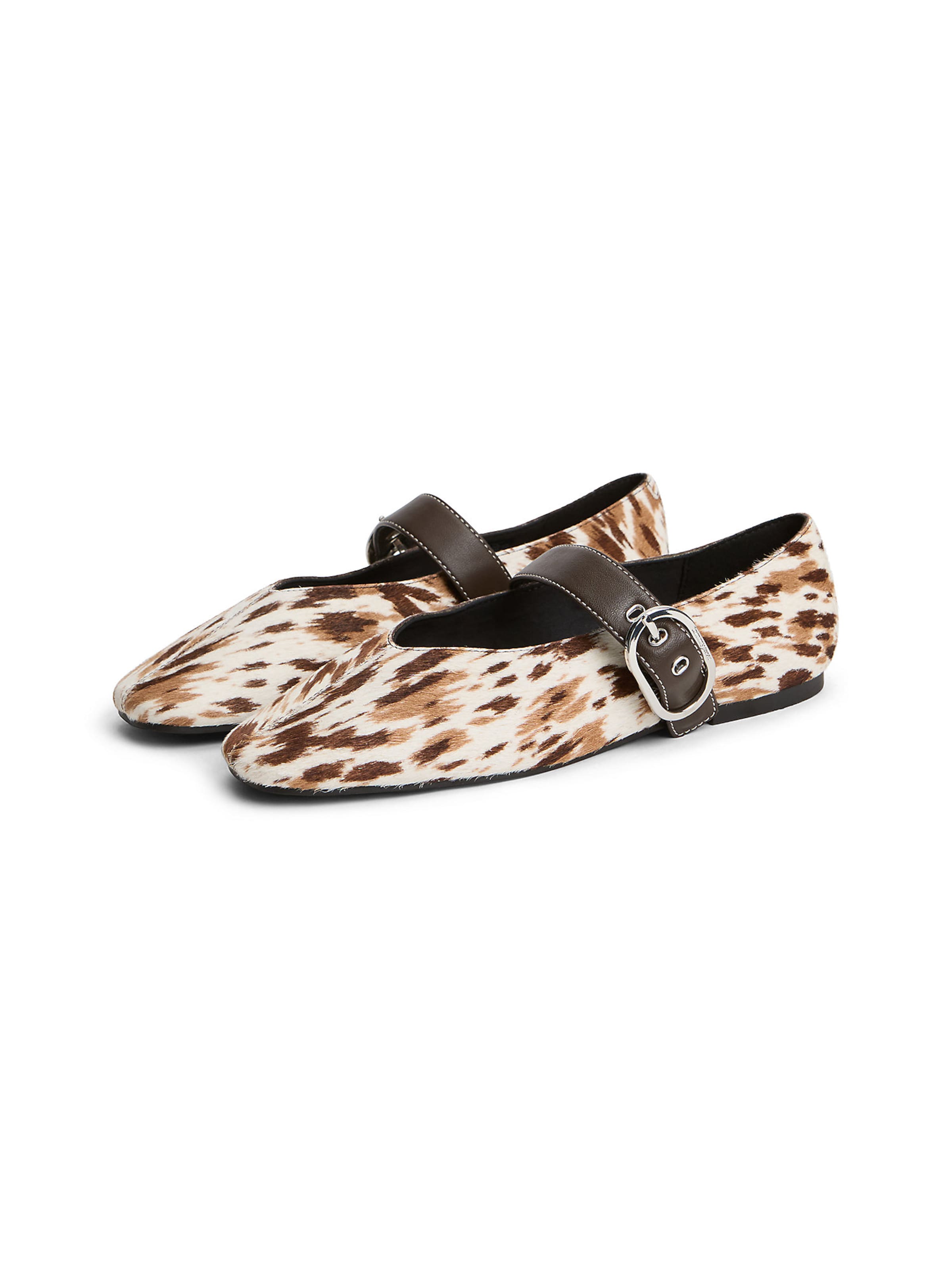 Tommy Jeans Strap ballerina in Brown
