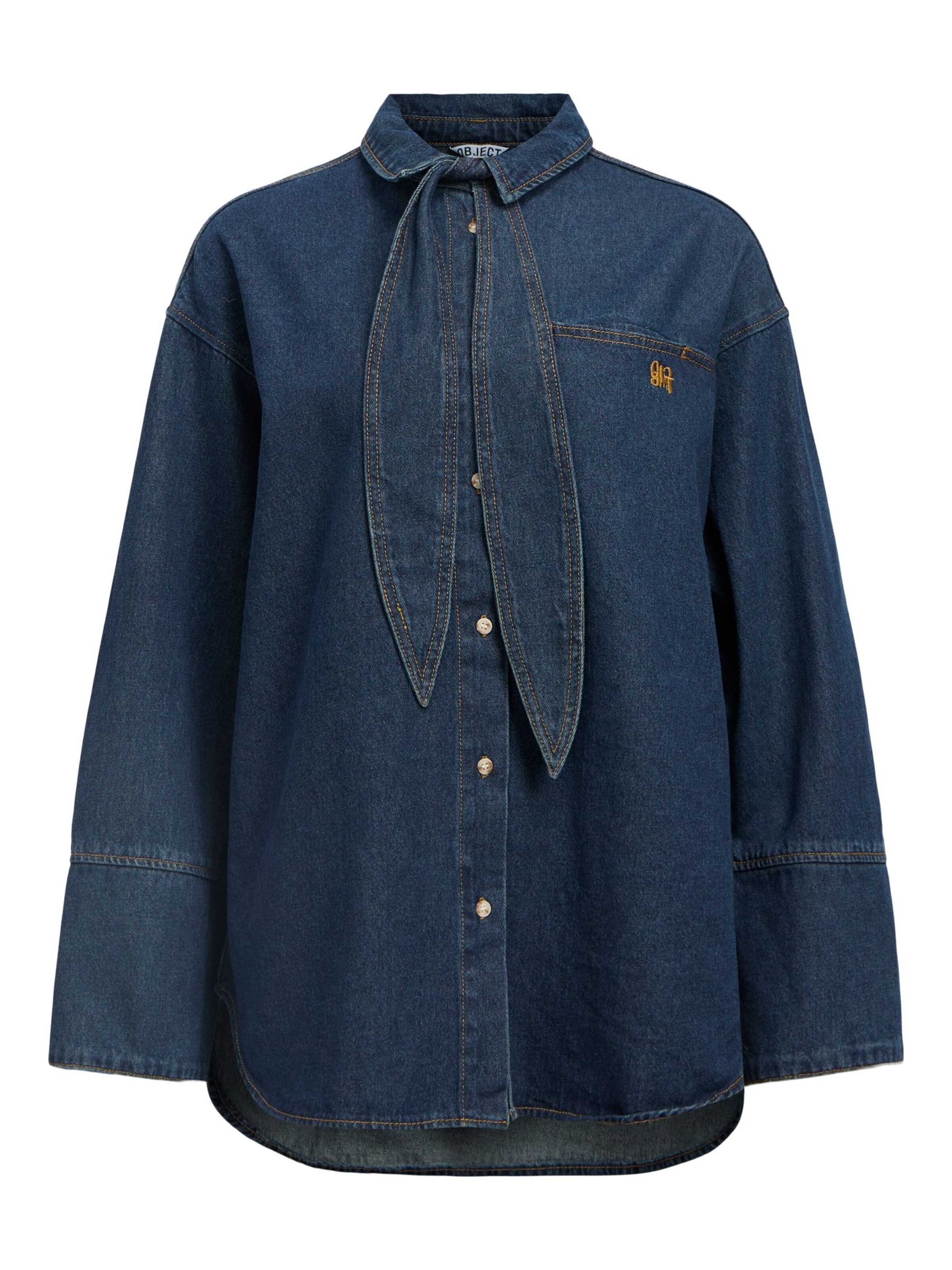 OBJECT Bluse in Blau: Vorderseite