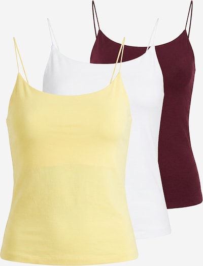 studioselect Top 'Lena' veličine S u žuta / burgund / bijela, Pregled proizvoda