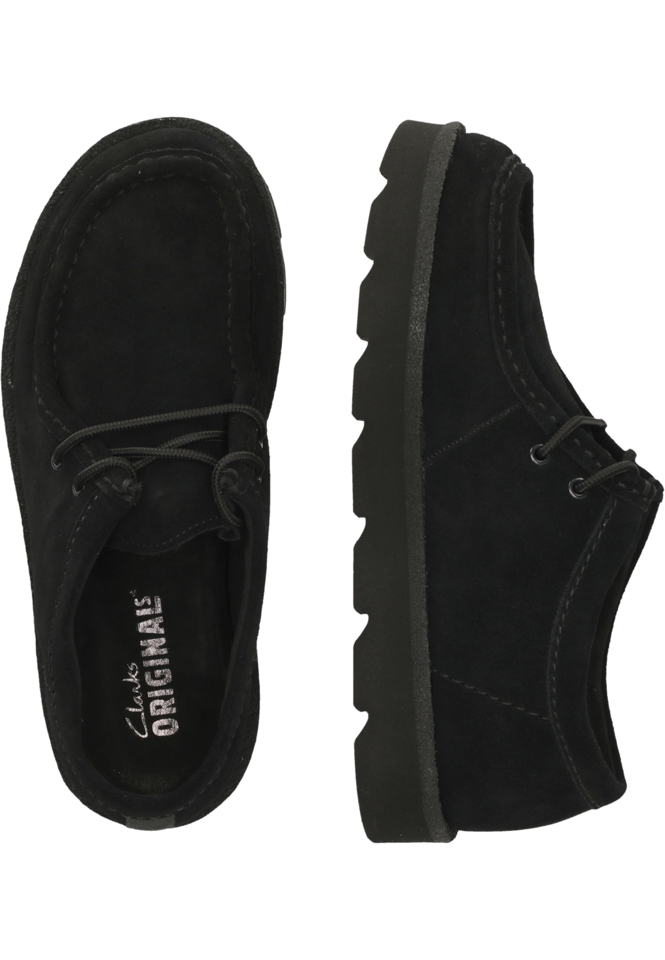 CLARKS Mokassin 'Meare Walla' in Schwarz