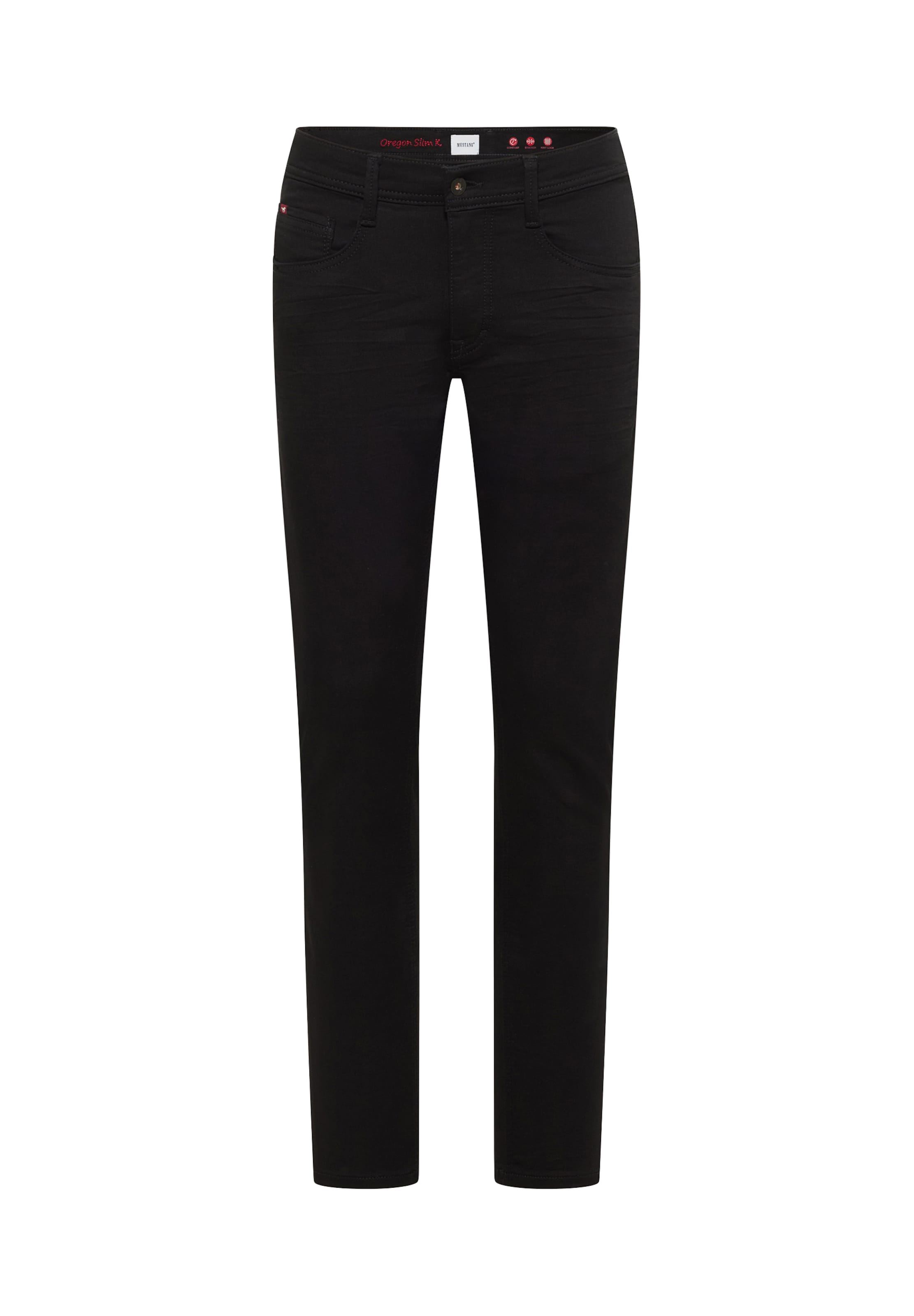 Slimfit Jeans 'Oregon' de la MUSTANG pe negru: față