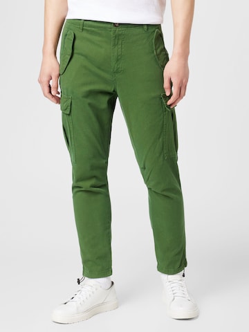 Redefined Rebel Regular Cargobroek 'Jolan' in Groen: voorkant