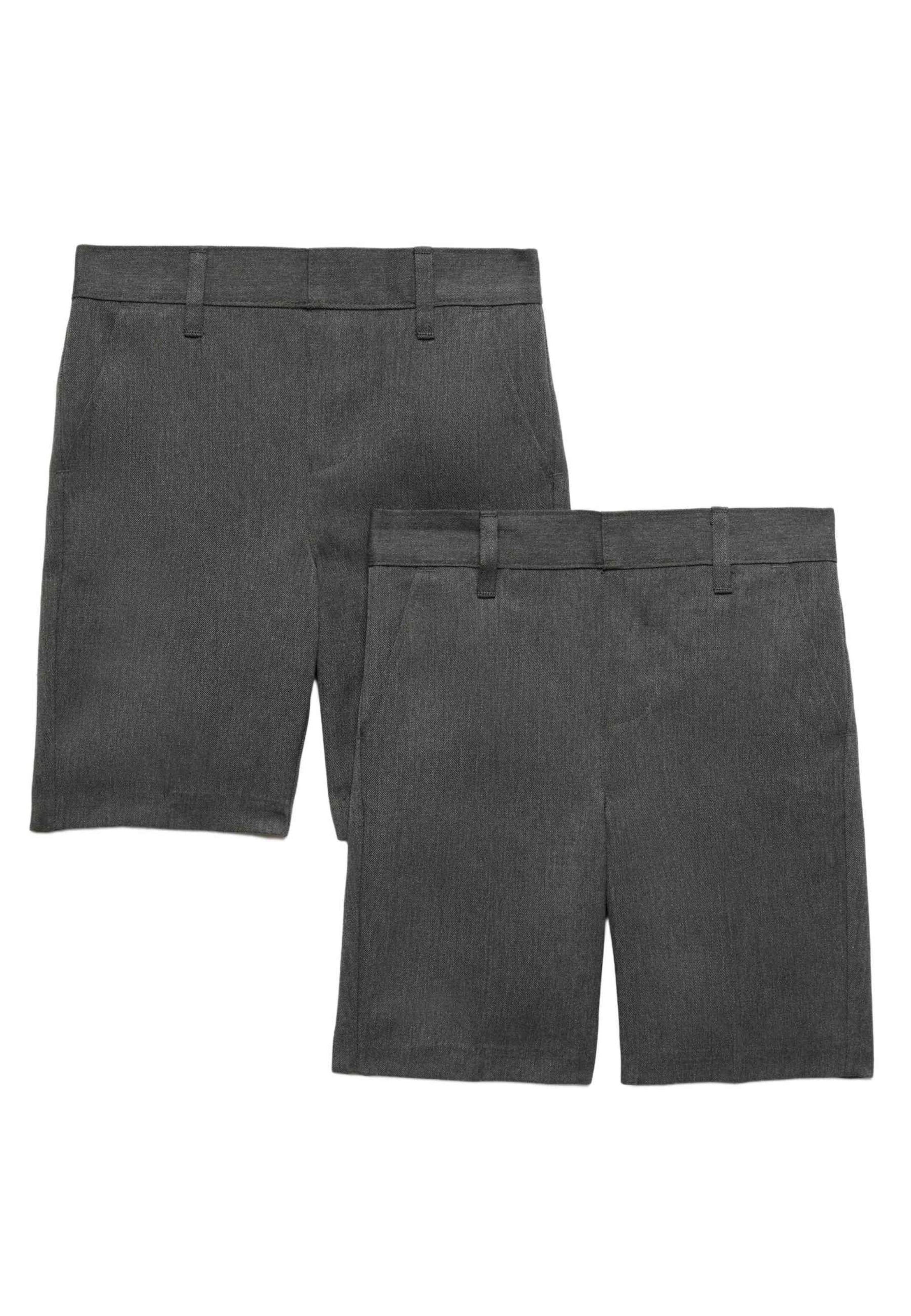 Marks & Spencer Slimfit Schulshorts in Grau: Vorderseite