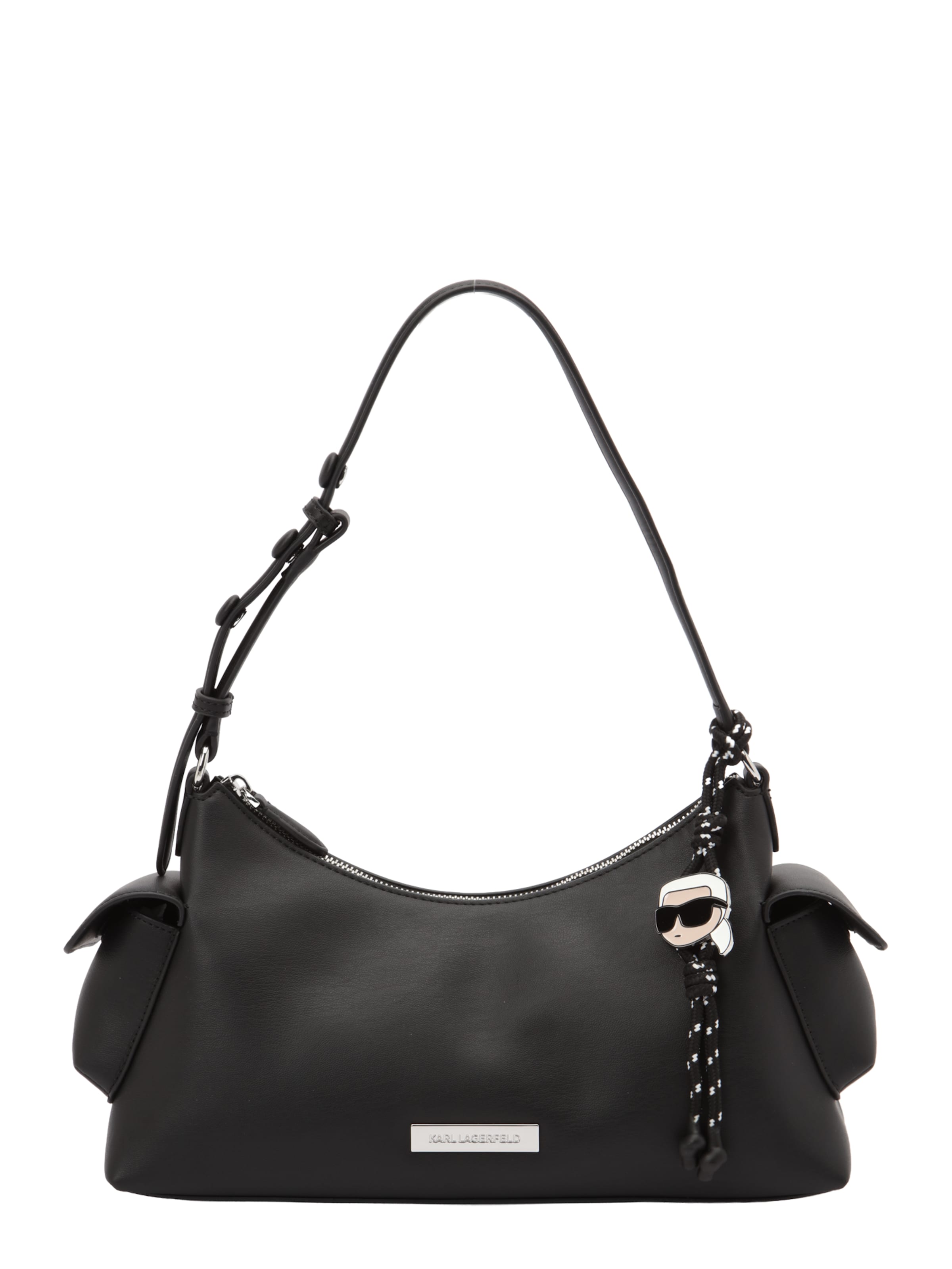 Karl Lagerfeld Чанта за през рамо 'IKON' в черно: отпред
