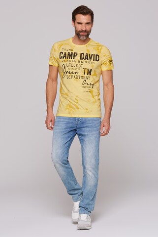T-Shirt CAMP DAVID en jaune