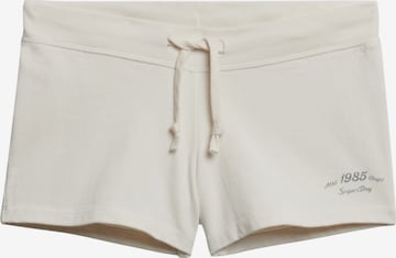 Pantalon de sport Superdry & Co en blanc : devant