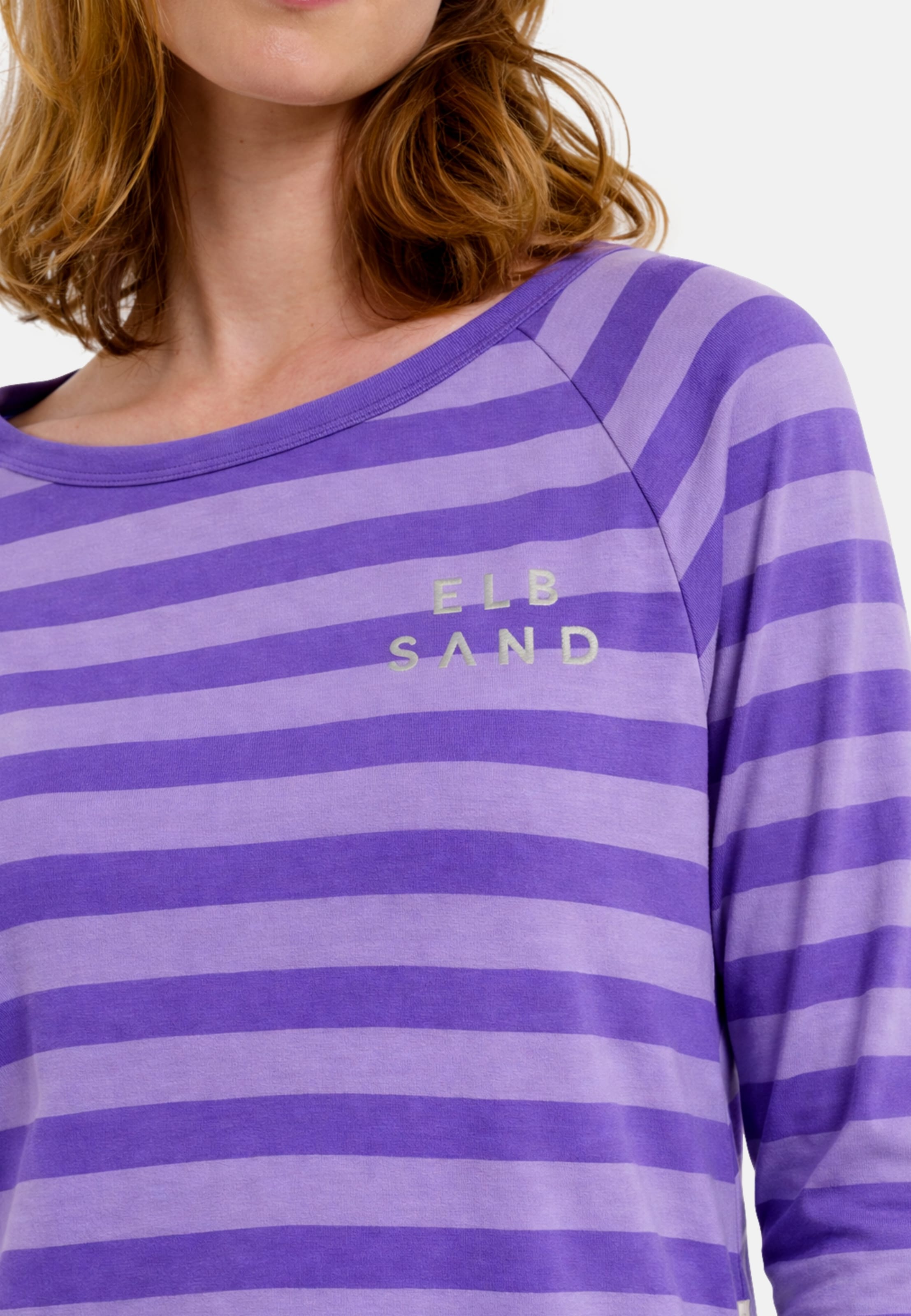 Elbsand Langarmshirt 'Celin' in Lila
