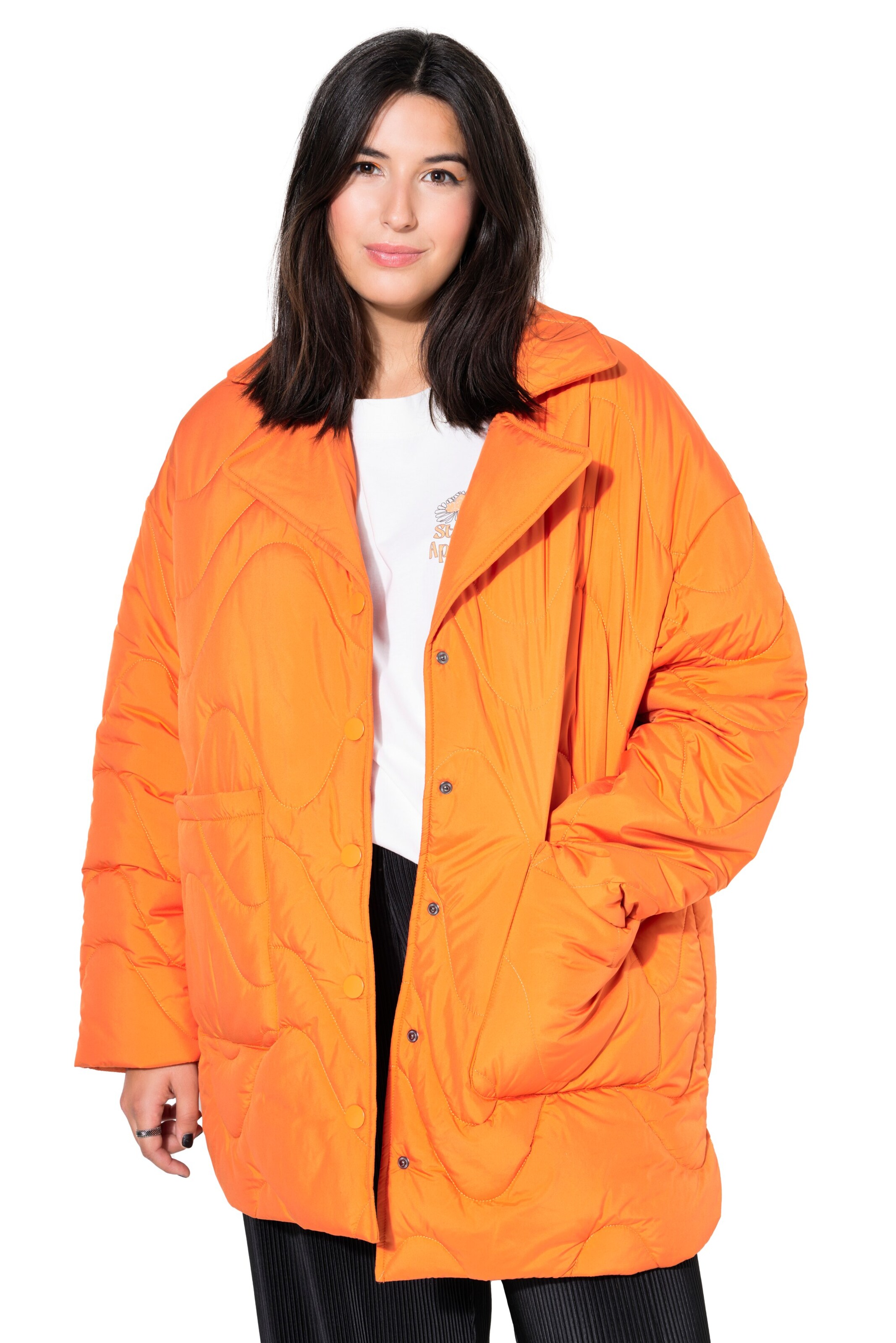 Studio Untold Tussenjas in Oranje: voorkant