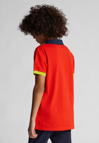 North Sails Colour Block Poloshirt in Rot