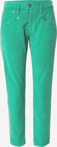 Herrlicher Normální Kalhoty 'Shyra' – zelená: přední strana